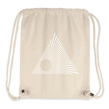 Strahlende Dreiecksstrahlen - Stanley/Stella recycelter Gym Bag - Naturweiß - Vorne
