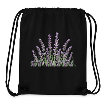 Lavendelhalme Lavendel - Stanley/Stella recycelter Gym Bag - Schwarz - Vorne