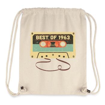 Best of 1963 60th birthday Awesome 60 years old - Stanley/Stella Recycled Gym Bag - natural - Front