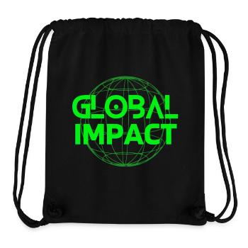 mère nature, planète terre, Global impaci - Sac à cordon recyclé Stanley/Stella - noir - Devant