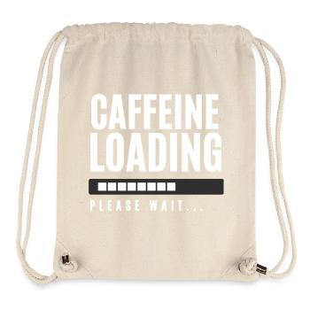 Koffein laden Bitte warten - Stanley/Stella recycelter Gym Bag - Naturweiß - Vorne