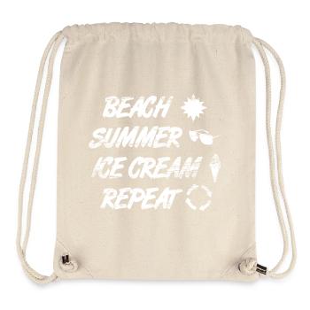 Beach Summer Ice Cream Repetition - Stanley/Stella Recycled Gym Bag - natural - Front