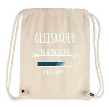 Gleisbauer Ausbildung Beruf Geschenk - Stanley/Stella recycelter Gym Bag - Naturweiß - Vorne