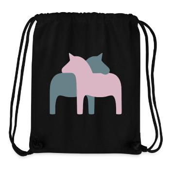 Dala Horse Couple Horses Love Wedding Decoration Love - Stanley/Stella Recycled Gym Bag - black - Front