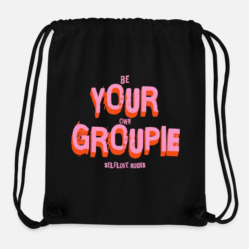 Be your own Groupie! Self-love - Stanley/Stella Recycled Gym Bag - black