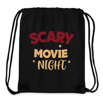 Scary Movie Night Graphic - Sac à cordon recyclé Stanley/Stella - noir - Devant