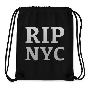 RIP NYC Monochrome design - Stanley/Stella Recycled Gym Bag - black - Front