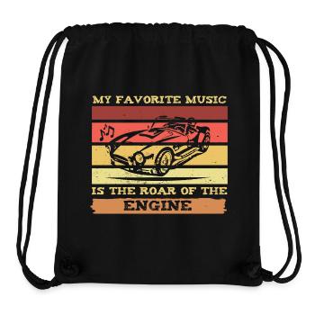 Motorsound und Musik für Autofans - Stanley/Stella recycelter Gym Bag - Schwarz - Vorne