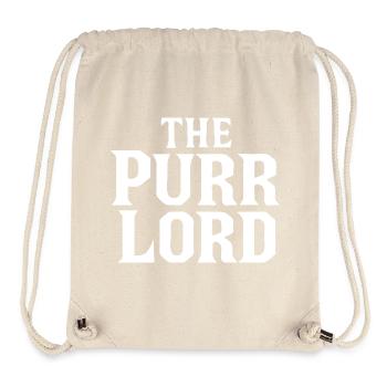La typographie de la Mafia Purr Lord Bold - Sac à cordon recyclé Stanley/Stella - blanc naturel - Devant