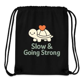 Sanfte Erziehungsidentität, Langsames - Stanley/Stella recycelter Gym Bag - Schwarz - Vorne