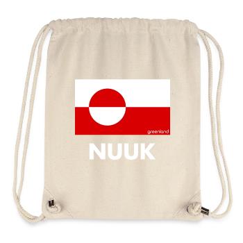 Greenland Flag - Nuuk - Grönland - Denmark - Stanley/Stella recycelter Gym Bag - Naturweiß - Vorne