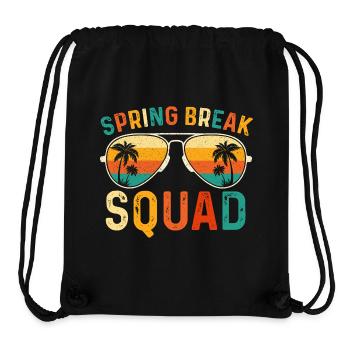 Spring Break Squad Girls Trip Beach Cruise 2026 - Stanley/Stella recycelter Gym Bag - Schwarz - Vorne