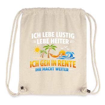 Rente 2026 Rentner Rentnerin - Stanley/Stella recycelter Gym Bag - Naturweiß - Vorne