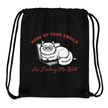 Hangover on the laptop: No mails - Stanley/Stella Recycled Gym Bag - black - Front
