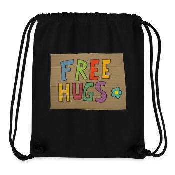 free hugs - Stanley/Stella Recycled Gym Bag - black - Front
