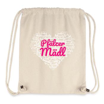 Herzl: Pfälzer Mädl - Stanley/Stella recycelter Gym Bag - Naturweiß - Vorne