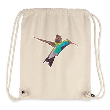 Kolibri mit weissem Rand - Stanley/Stella recycelter Gym Bag - Naturweiß - Vorne