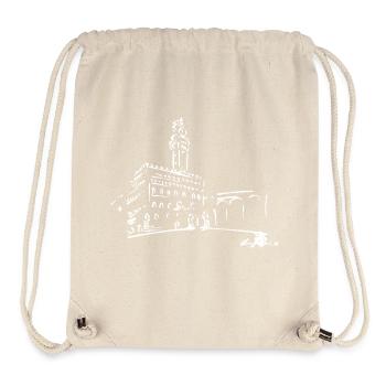 FLORENCE, PALAZZO VECCHIO, PIAZZA DELLA SIGNORIA, - Sac à cordon recyclé Stanley/Stella - blanc naturel - Devant
