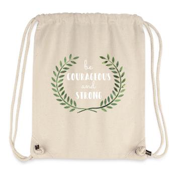 Sei mutig und stark Bibelvers Geschenk - Stanley/Stella recycelter Gym Bag - Naturweiß - Vorne