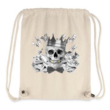 Tete de mort - Sac à cordon recyclé Stanley/Stella - blanc naturel - Devant