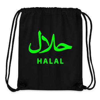 Halal حلال - Stanley/Stella recycelter Gym Bag - Schwarz - Vorne