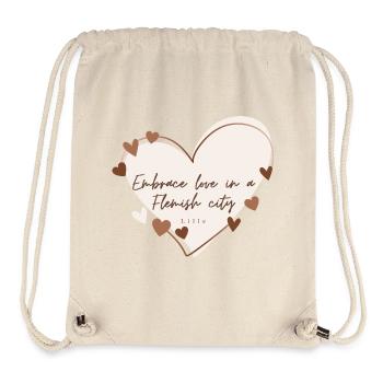 Embrace love in a Flemish city - Stanley/Stella Recycled Gym Bag - natural - Front