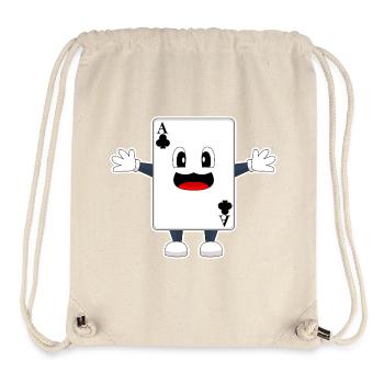 Poker Cartes de poker - Sac à cordon recyclé Stanley/Stella - blanc naturel - Devant