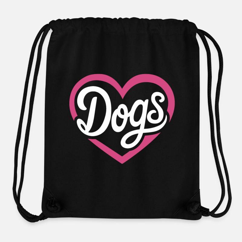 Love Dogs - Stanley/Stella Recycled Gym Bag - black
