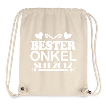 Bester Onkel seit 2012 - Stanley/Stella recycelter Gym Bag - Naturweiß - Vorne