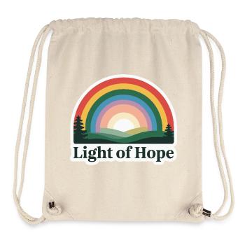 Hoffnungsvolles Regenbogen-Sonnenaufgang-Design - Stanley/Stella recycelter Gym Bag - Naturweiß - Vorne