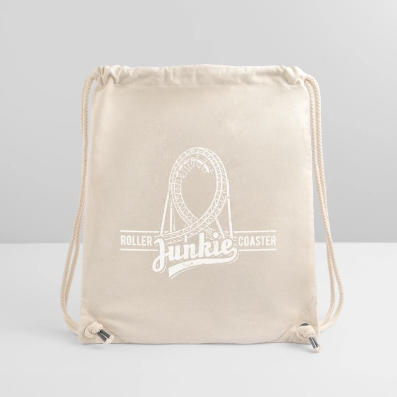 Rollercoaster Junkie - Roller Coaster - Looping Stanley/Stella Recycled Gym Bag