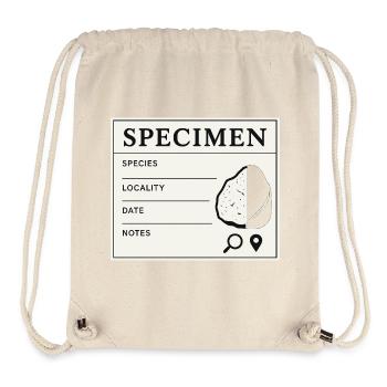 Geologische Probe Fossilien Sammler Label - Stanley/Stella recycelter Gym Bag - Naturweiß - Vorne