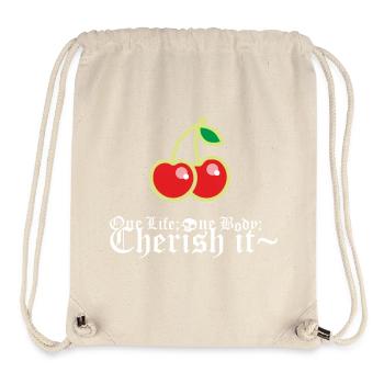 Cherry - Stanley/Stella recycelter Gym Bag - Naturweiß - Vorne