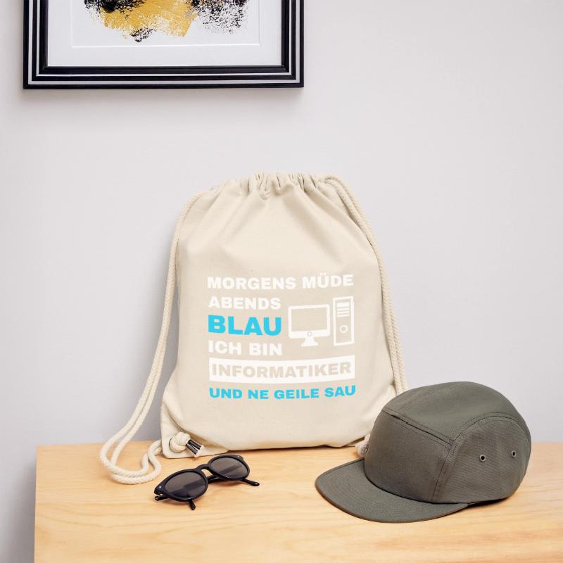 computer scientist programmer admin sayings funny Stanley/Stella Recycled Gym Bag