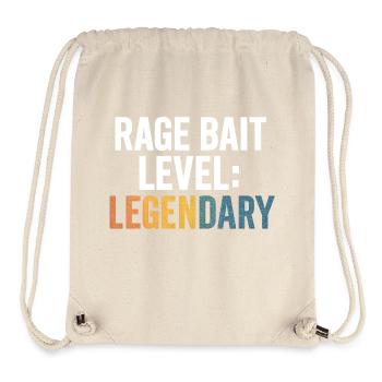 Rage Bait-Level legendär, lustiges Wort - Stanley/Stella recycelter Gym Bag - Naturweiß - Vorne