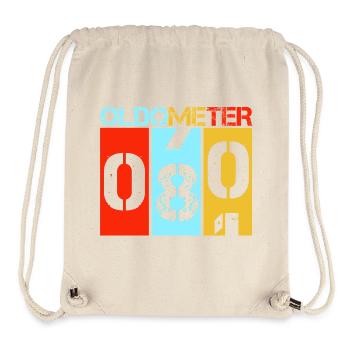 Oldometer 80 Turning 80 Retro Birthday Milestone - Stanley/Stella Recycled Gym Bag - natural - Front