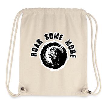 Lion Roar Some More Powerful - Stanley/Stella Recycled Gym Bag - natural - Front