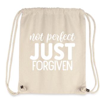 Not Perfect Just Forgiven - Stanley/Stella recycelter Gym Bag - Naturweiß - Vorne