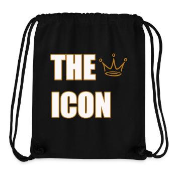 THE ICON – Bold Legendary Statement Design - Stanley/Stella recycelter Gym Bag - Schwarz - Vorne