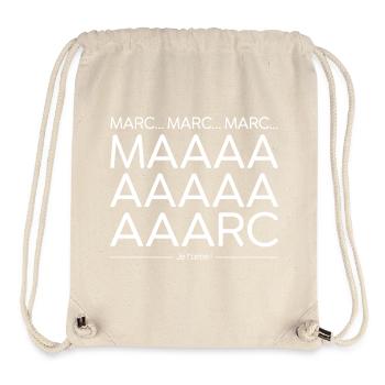 Marc ! Replique culte dans la Flamme - Sac à cordon recyclé Stanley/Stella - blanc naturel - Devant