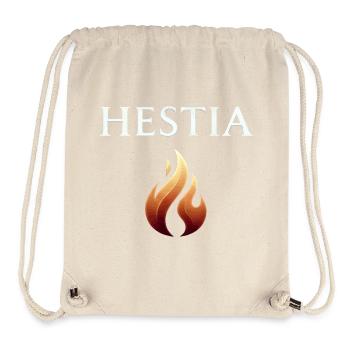 Graphique de la Flamme Hestia - Sac à cordon recyclé Stanley/Stella - blanc naturel - Devant