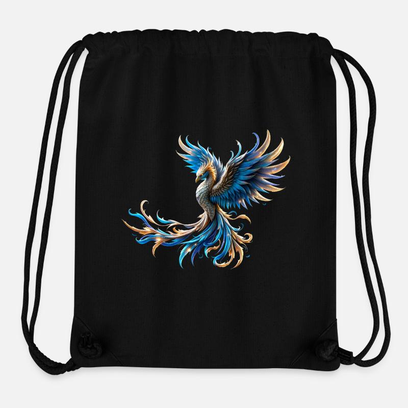 Fire Blue Phoenix - Stanley/Stella Recycled Gym Bag - black