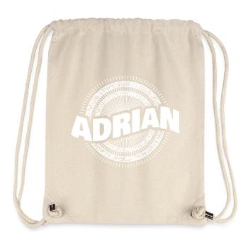 nom Adrian - Sac à cordon recyclé Stanley/Stella - blanc naturel - Devant
