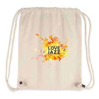 love jazz music concert wind band wind band - Stanley/Stella Recycled Gym Bag - natural - Front