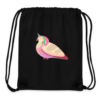 Unicorn Pigeon Friend - Stanley/Stella recycelter Gym Bag - Schwarz - Vorne
