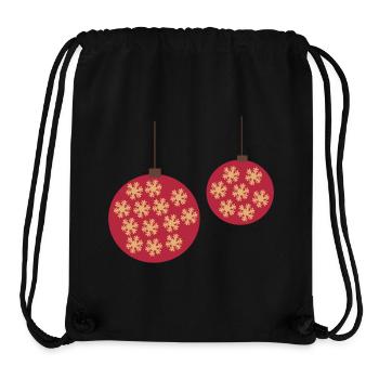 Weihnachtskugel - Stanley/Stella recycelter Gym Bag - Schwarz - Vorne