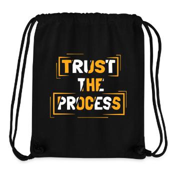 Vertrauen Sie dem Prozess - Stanley/Stella recycelter Gym Bag - Schwarz - Vorne