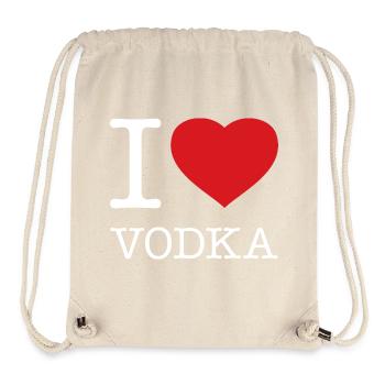 I LOVE VODKA - Stanley/Stella recycelter Gym Bag - Naturweiß - Vorne