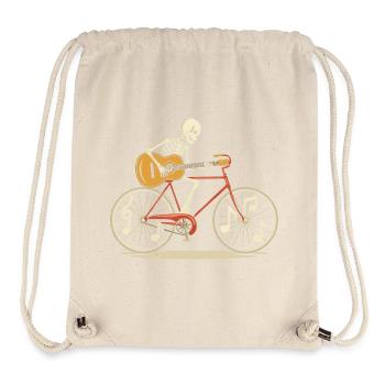 Skelett Fahrrad Gitarre Jam Halloween - Stanley/Stella recycelter Gym Bag - Naturweiß - Vorne