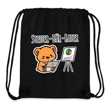 Der kleine Steuer-Bär-Rater macht deine Steuer - Stanley/Stella recycelter Gym Bag - Schwarz - Vorne